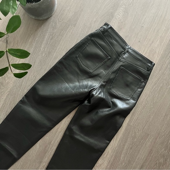 Wilfred Black “Melina” High Rise Vegan Leather Pants - Picture 4 of 13